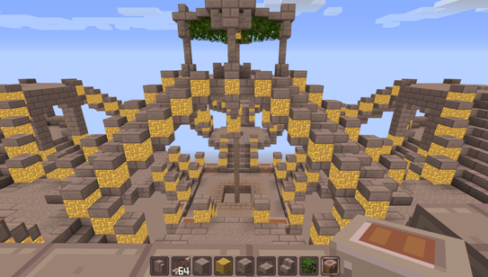 Tom's bowfighting arena / Icarus citadel precursor. Screenshot by Tom LeCercle.