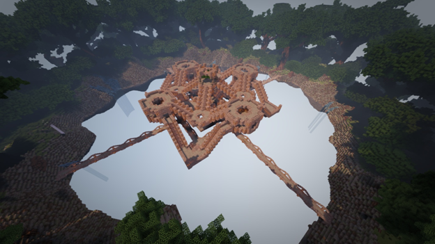 Icarus – the citadel and the ring. Screenshot by Brent Calvelage.